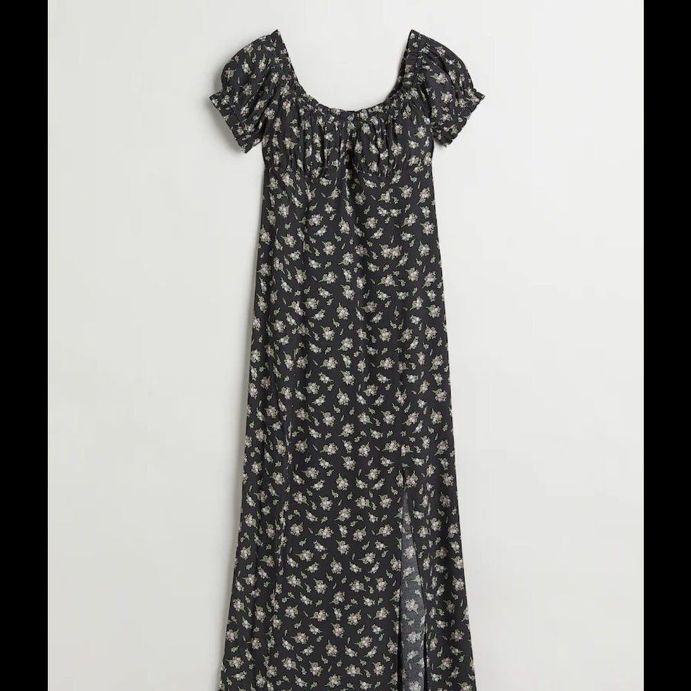 H&M Black Floral Dress